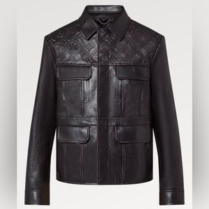 Louis Vuitton Men’s Monogram Leather Trucker Jacket